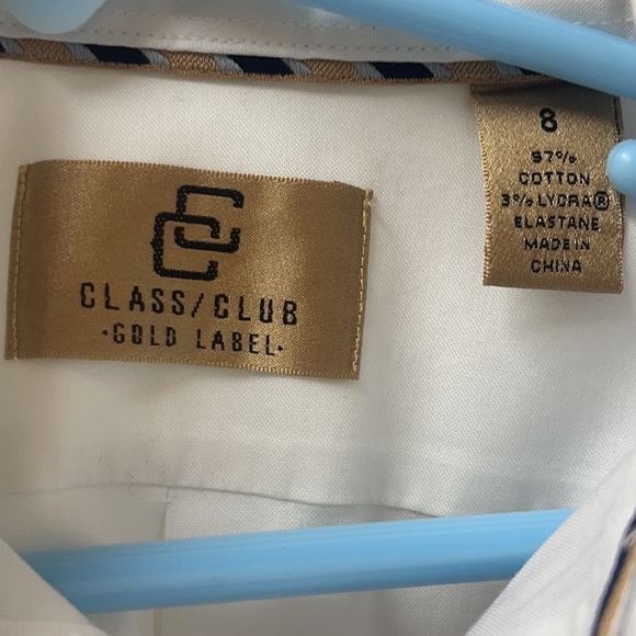 Class Club Boys Long Sleeve Shirt - Size 8 - Picture 2 of 3